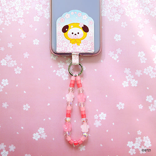 BT21 - CHERRY BLOSSOM MININI PHONE TAG HOLDER - COKODIVE