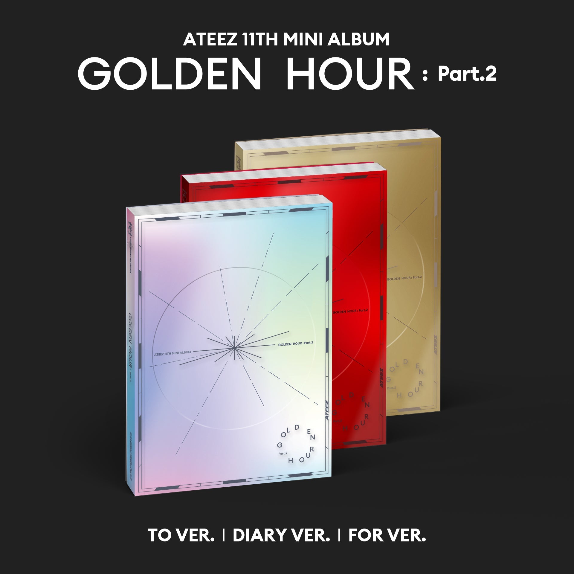 ATEEZ - GOLDEN HOUR : PART.2 11TH MINI ALBUM TOKTOQ GIFT PHOTOBOOK SET - COKODIVE