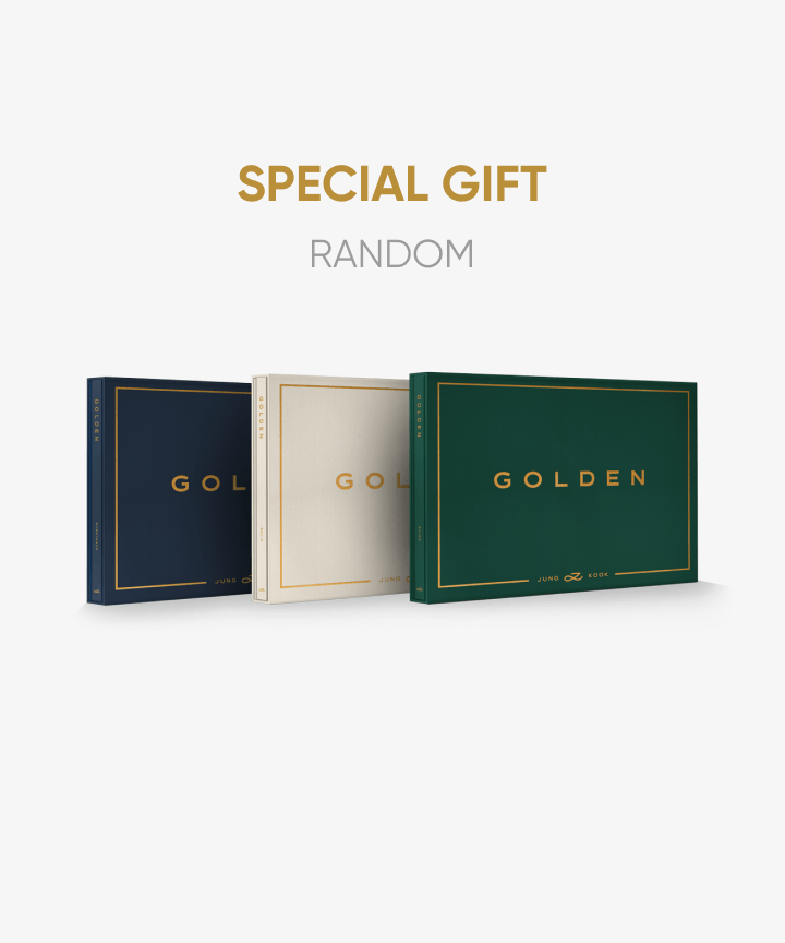 BTS JUNG KOOK - GOLDEN 1ST SOLO ALBUM WEVERSE SPECIAL GIFT STANDARD RANDOM - COKODIVE