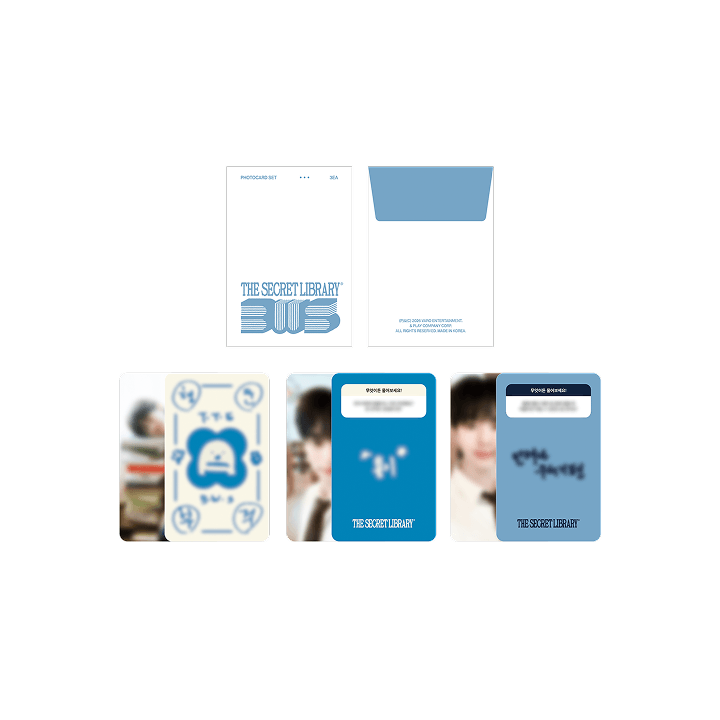 BYEON WOO SEOK - THE SECRET LIBRARY ASIA FANMEETING TOUR IN SEOUL OFFICIAL MD PHOTOCARD SET - COKODIVE