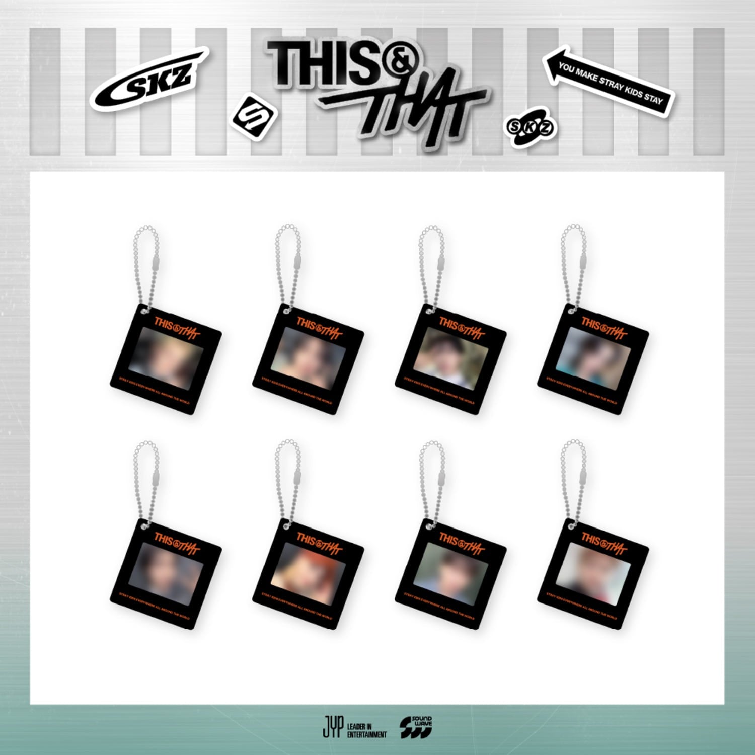STRAY KIDS - THIS & THAT POP UP OFFICIAL MD PHOTO KEYRING - COKODIVE
