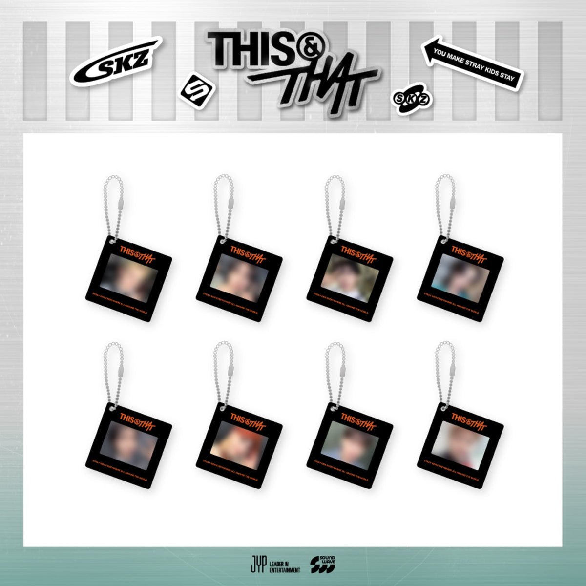 STRAY KIDS - THIS & THAT POP UP OFFICIAL MD PHOTO KEYRING - COKODIVE