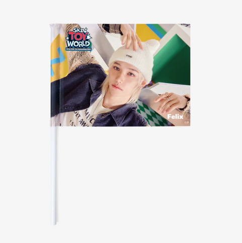 STRAY KIDS - SKZ TOY WORLD FAN CONNECTING 2024 OFFICIAL MD PHOTO FLAG - COKODIVE