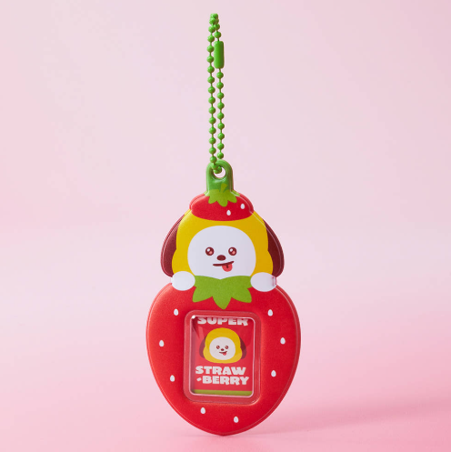 BT21 - STRAWBERRY PARTY MINI PHOTO HOLDER KEYRING