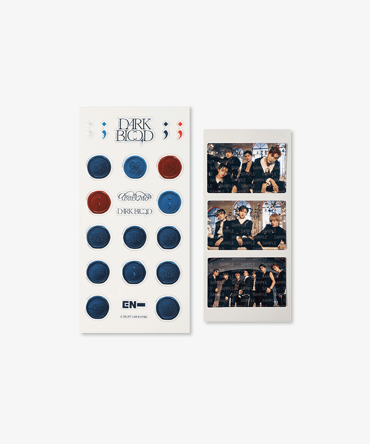 ENHYPEN - DARK BLOOD OFFICIAL MD PHOTO STICKER SET - COKODIVE