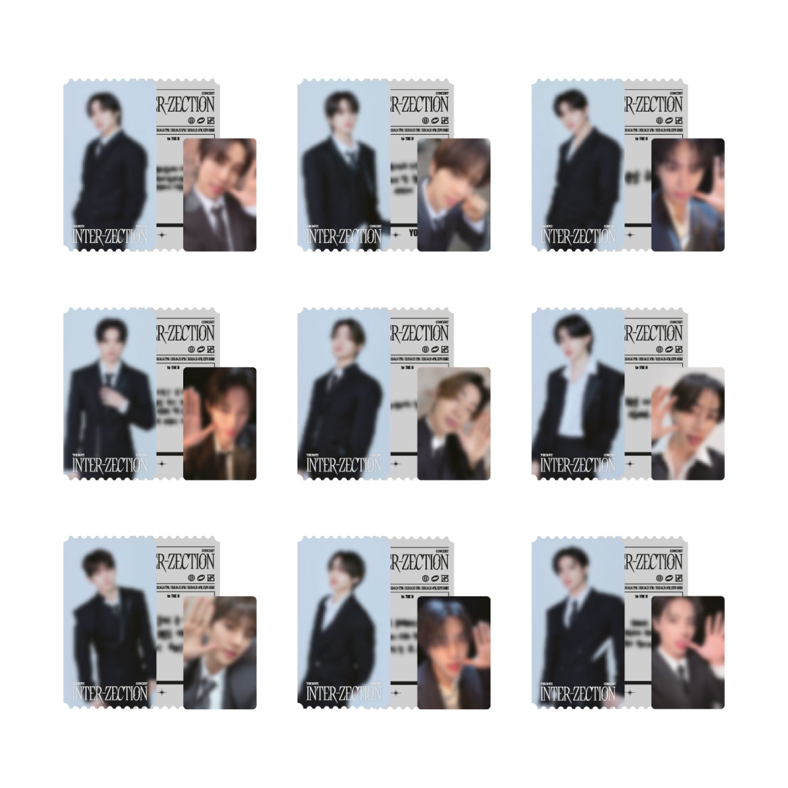THE BOYZ - INTER-ZECTION CONCERT OFFICIAL MD PHOTO TICKET SET - COKODIVE