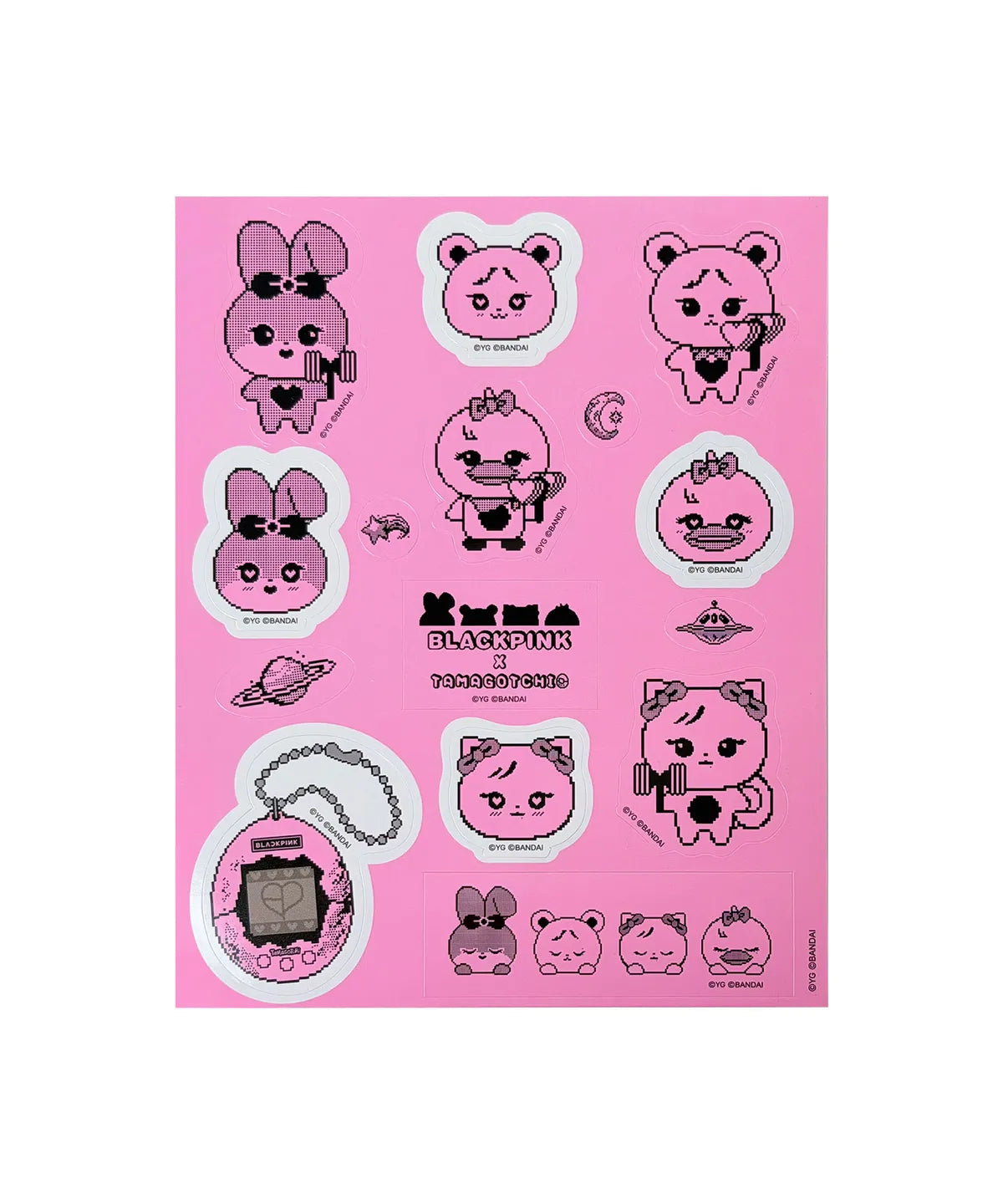 BLACKPINK - BLACKPINK X TAMAGOTCHI OFFICIAL MD PINK GALAXY STICKER - COKODIVE