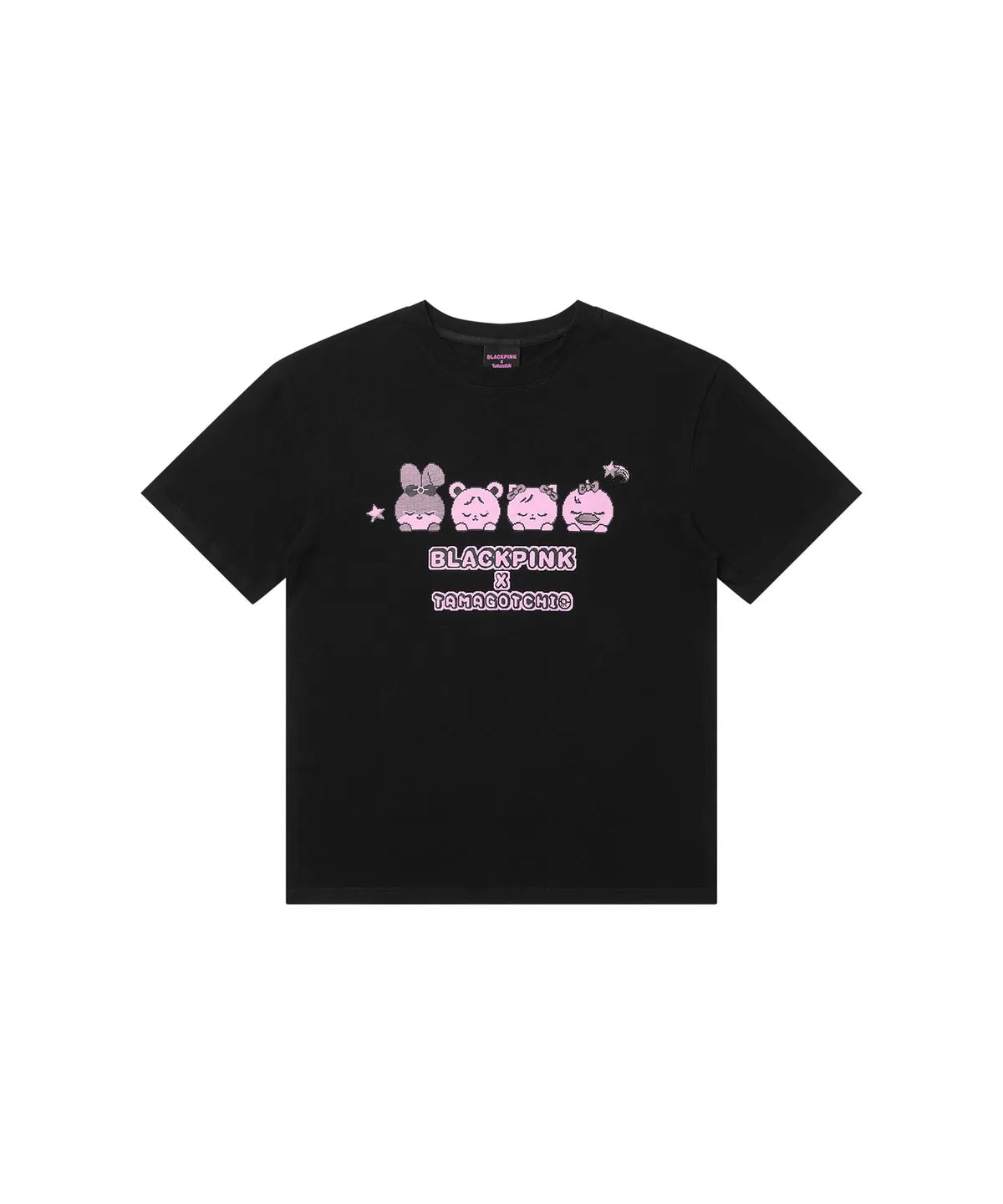 BLACKPINK - BLACKPINK X TAMAGOTCHI OFFICIAL MD PINK GALAXY T-SHIRT BLACK - COKODIVE