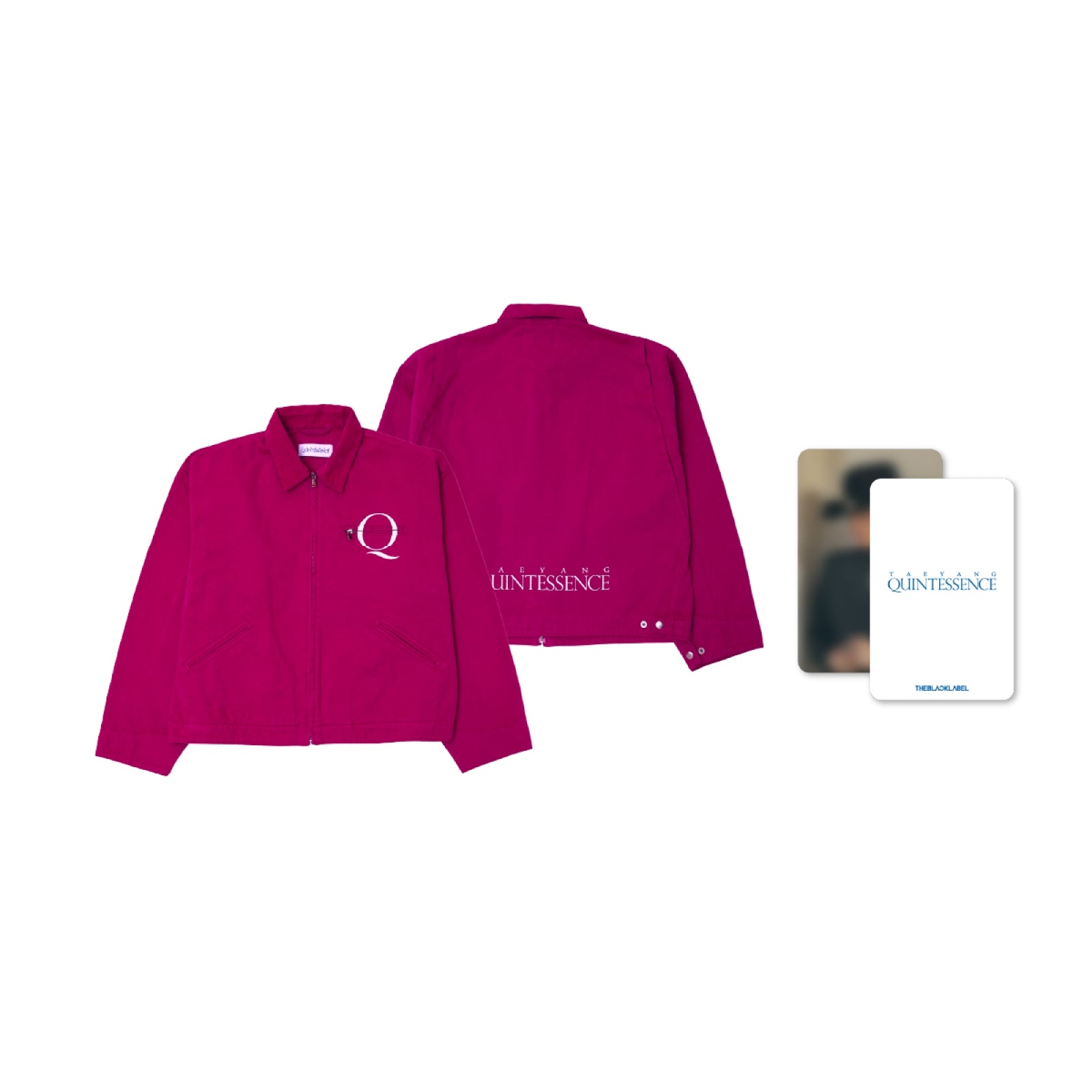 TAEYANG - QUINTESSENCE OFFICIAL MD PINK CANVAS JACKET SET - COKODIVE