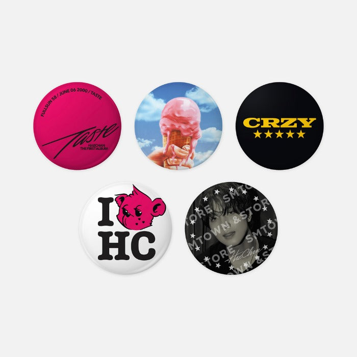 NCT HAECHAN - TASTE 1ST ALBUM OFFICIAL MD PIN BUTTON SET - COKODIVE