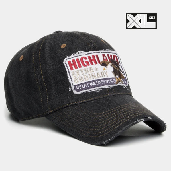 BTS JIMIN PICK] PLATEAU XL HIGH EA DENIM CAP BLACK