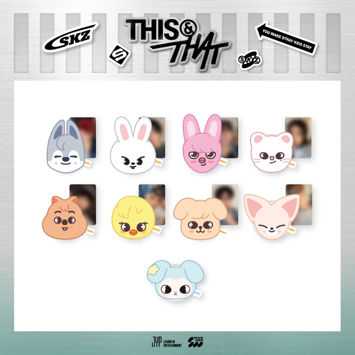 STRAY KIDS - THIS & THAT POP UP OFFICIAL MD PLUSH MAGNETIC HOLDER - COKODIVE