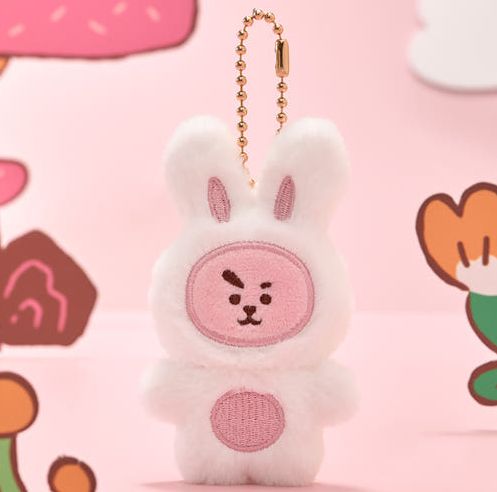 BT21 - K-TOKKI EDITION FLAT PLUSH KEYRING - COKODIVE