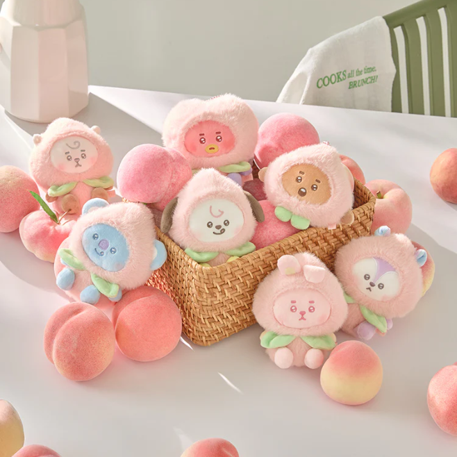 BT21 - PEACH HOLIC PLUSH KEYRING | COKODIVE