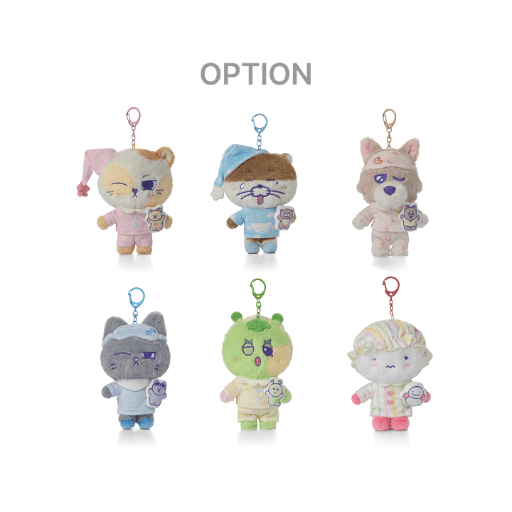BOYNEXTDOOR - BBNEXDO IN SWEET DREAMS OFFICIAL MD PLUSH KEYRING (OPTION) - COKODIVE
