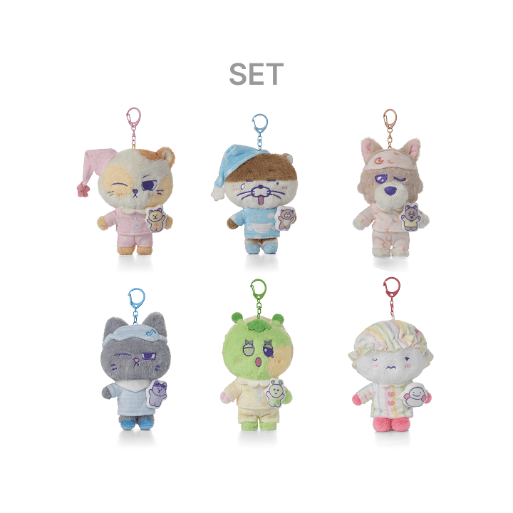 BOYNEXTDOOR - BBNEXDO IN SWEET DREAMS OFFICIAL MD PLUSH KEYRING SET - COKODIVE