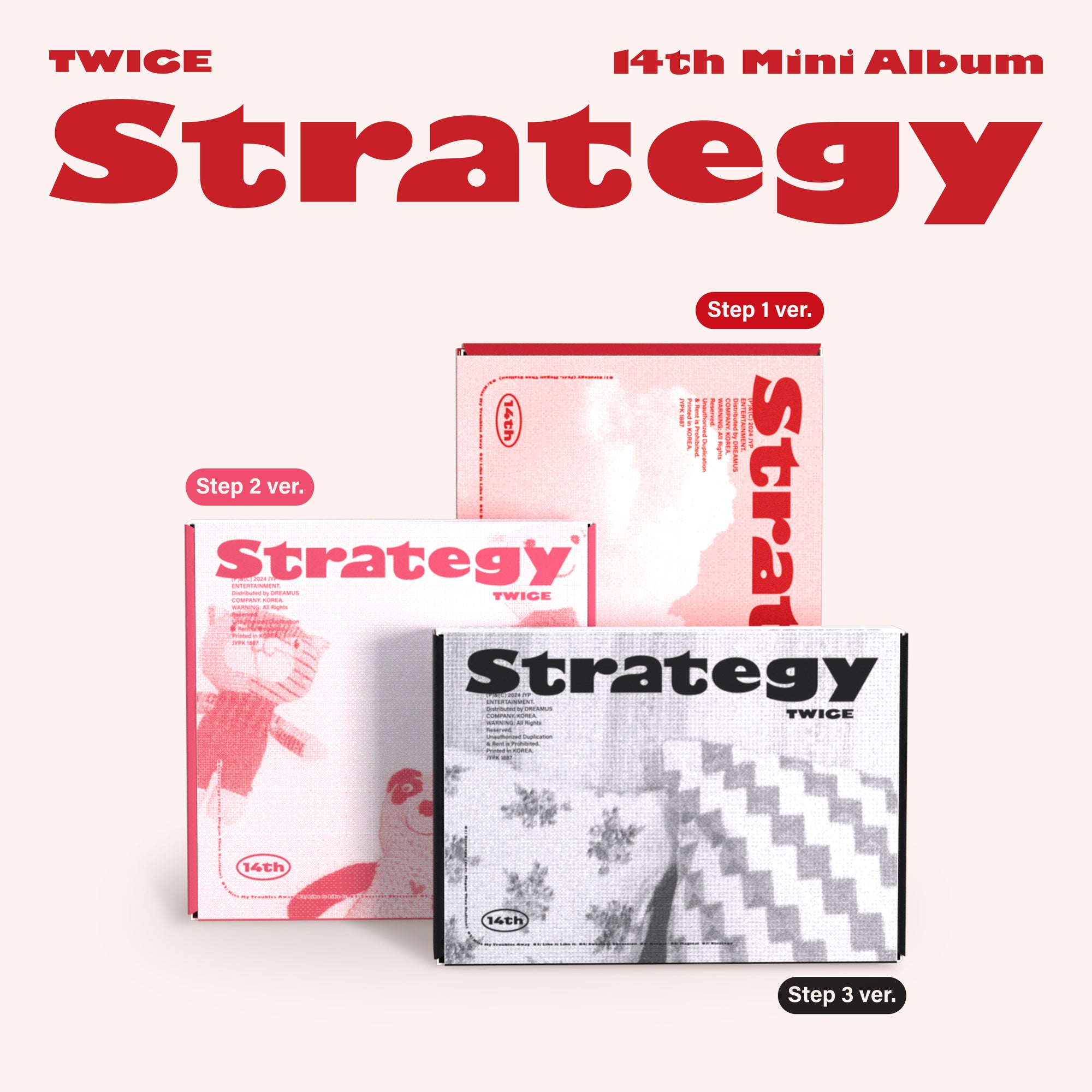 TWICE - STRATEGY 14TH MINI ALBUM JYP SHOP GIFT STANDARD SET