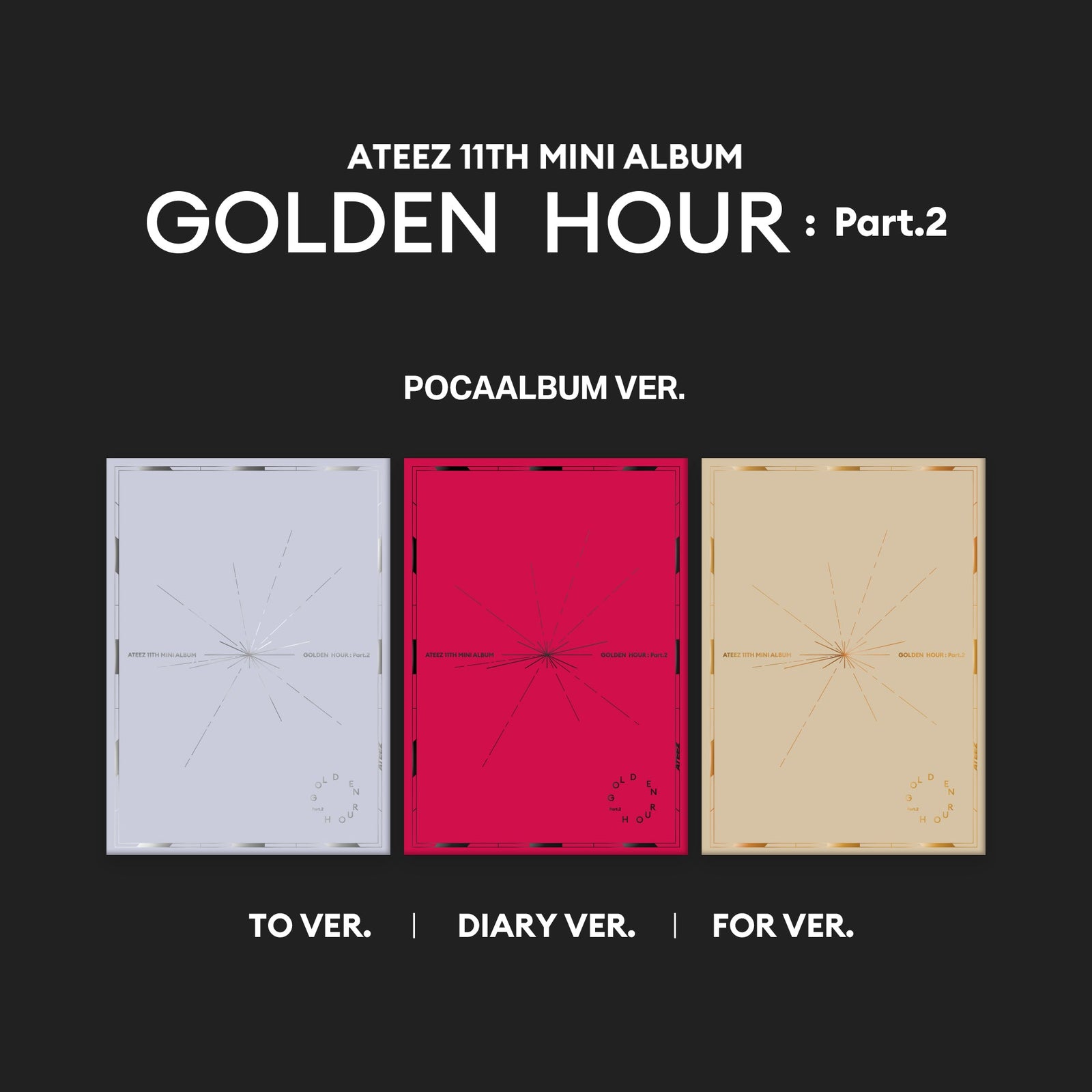 ATEEZ - GOLDEN HOUR : PART.2 11TH MINI ALBUM POCAALBUM SET - COKODIVE