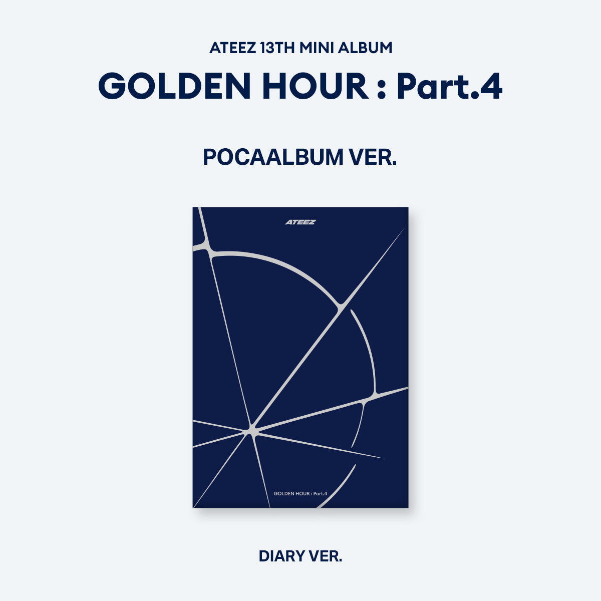 ATEEZ - GOLDEN HOUR : PART.4 MINI 13TH ALBUM POCA ALBUM DIARY VER - COKODIVE