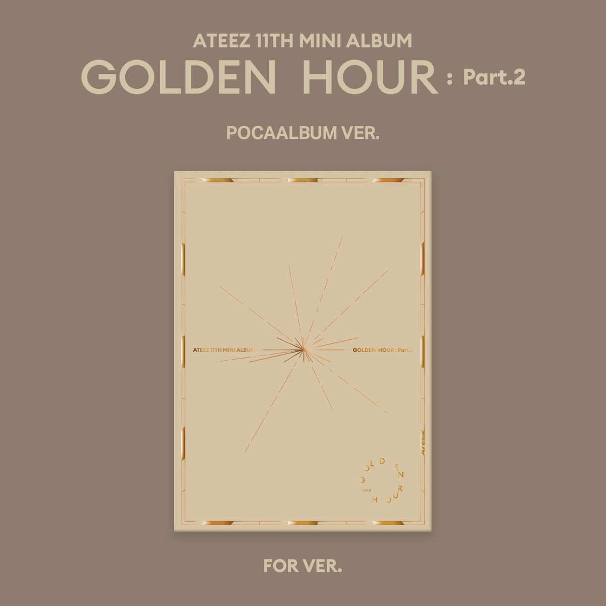 ATEEZ - GOLDEN HOUR : PART.2 11TH MINI ALBUM POCAALBUM VER FOR VER - COKODIVE