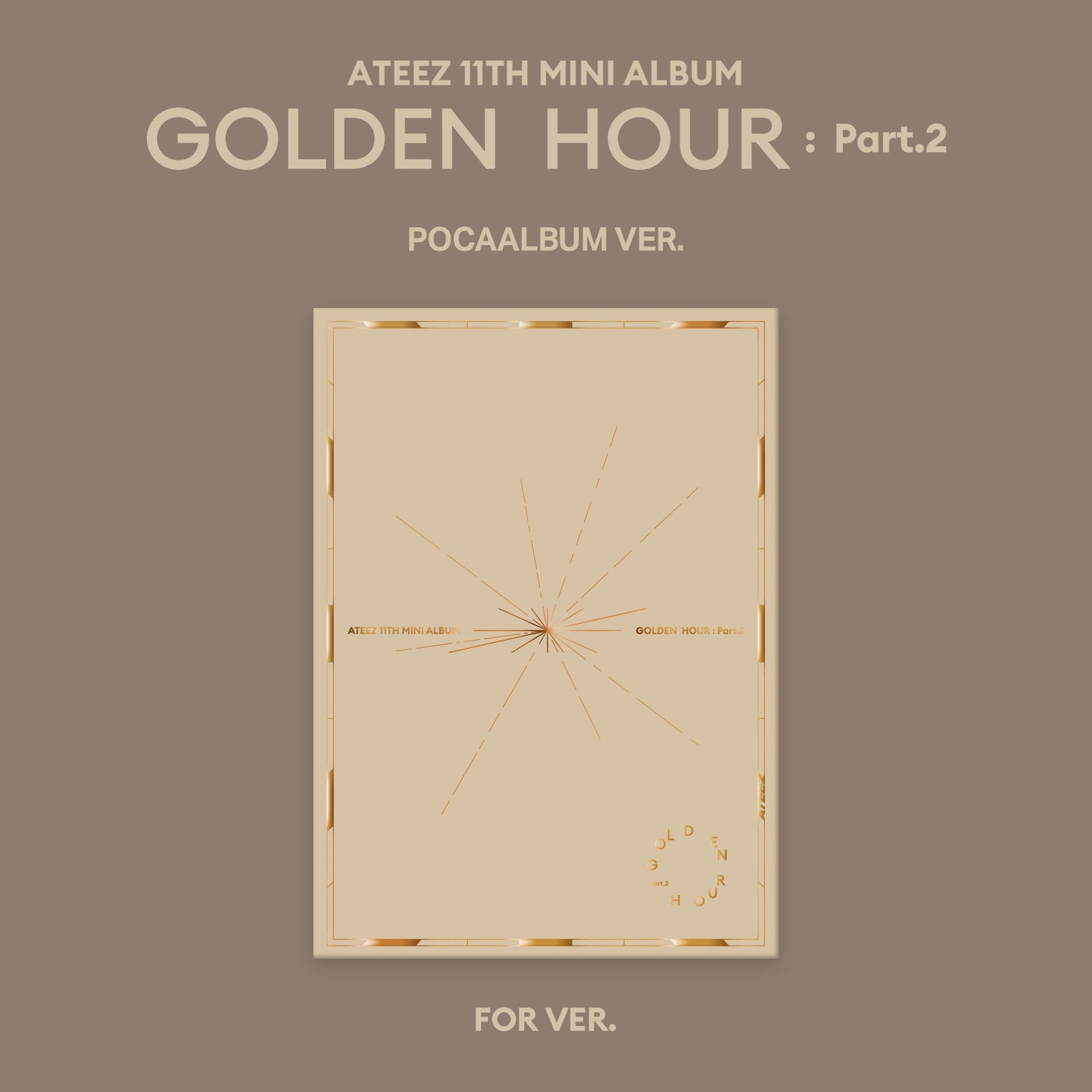 ATEEZ - GOLDEN HOUR : PART.2 11TH MINI ALBUM POCAALBUM VER FOR VER - COKODIVE