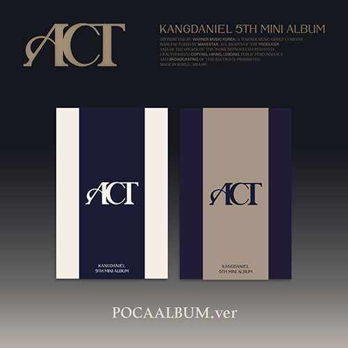 KANGDANIEL - ACT 5TH MINI ALBUM POCAALBUM VER RANDOM - COKODIVE