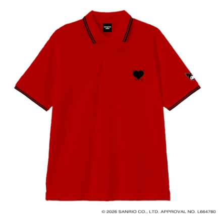 BABYMONSTER - BABAYMONSTER X KUROMI JAPAN OFFICIAL MD POLO SHIRT (RED) - COKODIVE