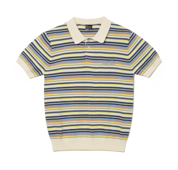 [ATEEZ HONGJOONG PICK] SCRIPT KNIT POLO CREAM - COKODIVE