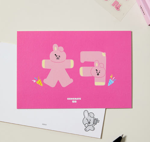 BT21 - SOUVENIR EDITION HANGEUL POSTCARD - COKODIVE