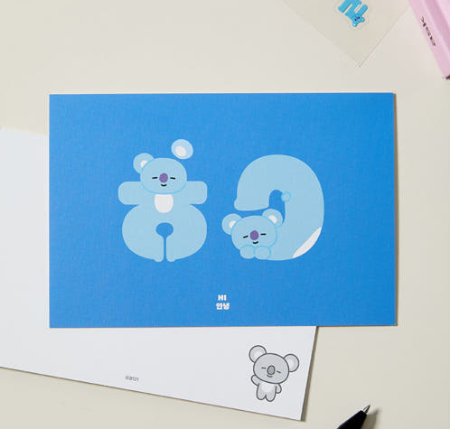BT21 - SOUVENIR EDITION HANGEUL POSTCARD - COKODIVE