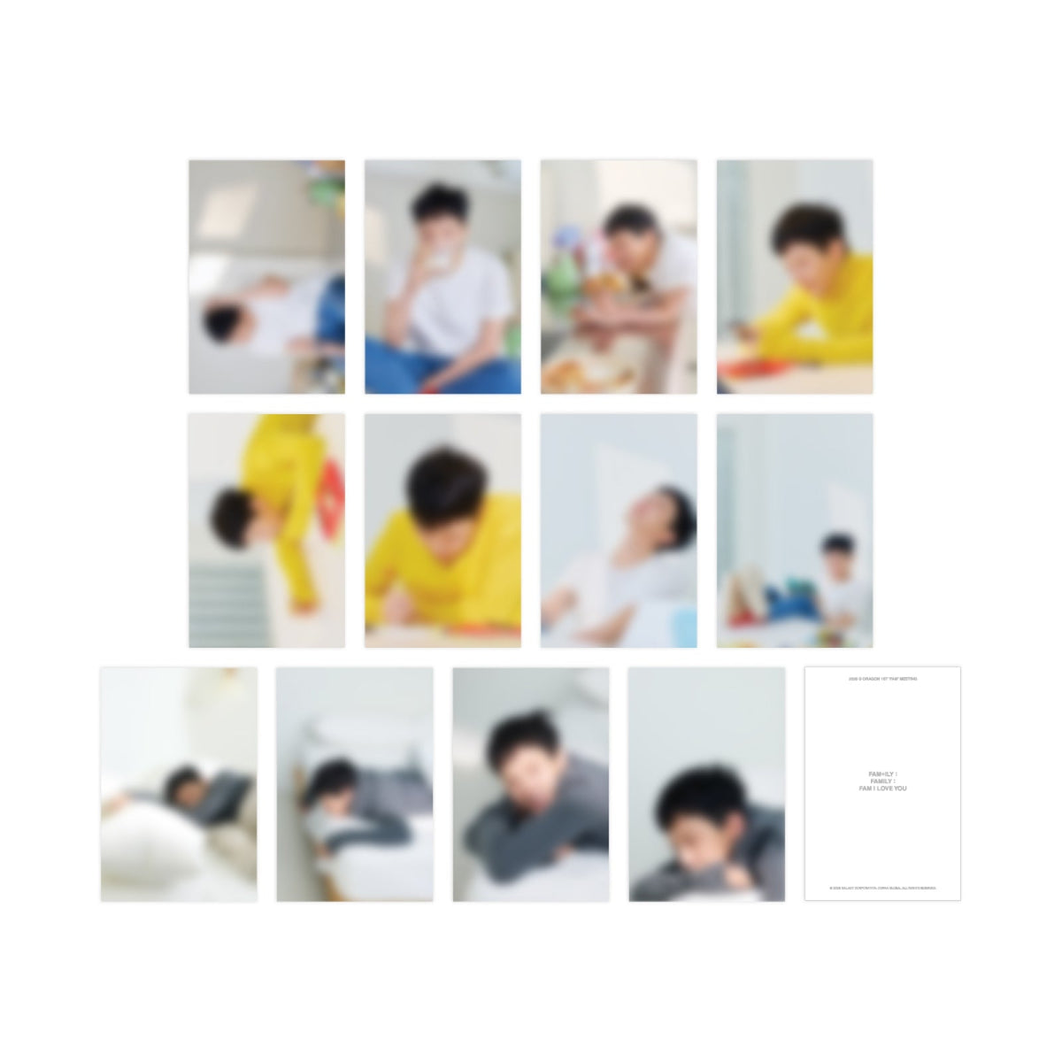 G-DRAGON - FAM+ILY : FAMILY : FAM I LOVE YOU 2026 'FAM' MEETING OFFICIAL MD POSTCARD SET - COKODIVE