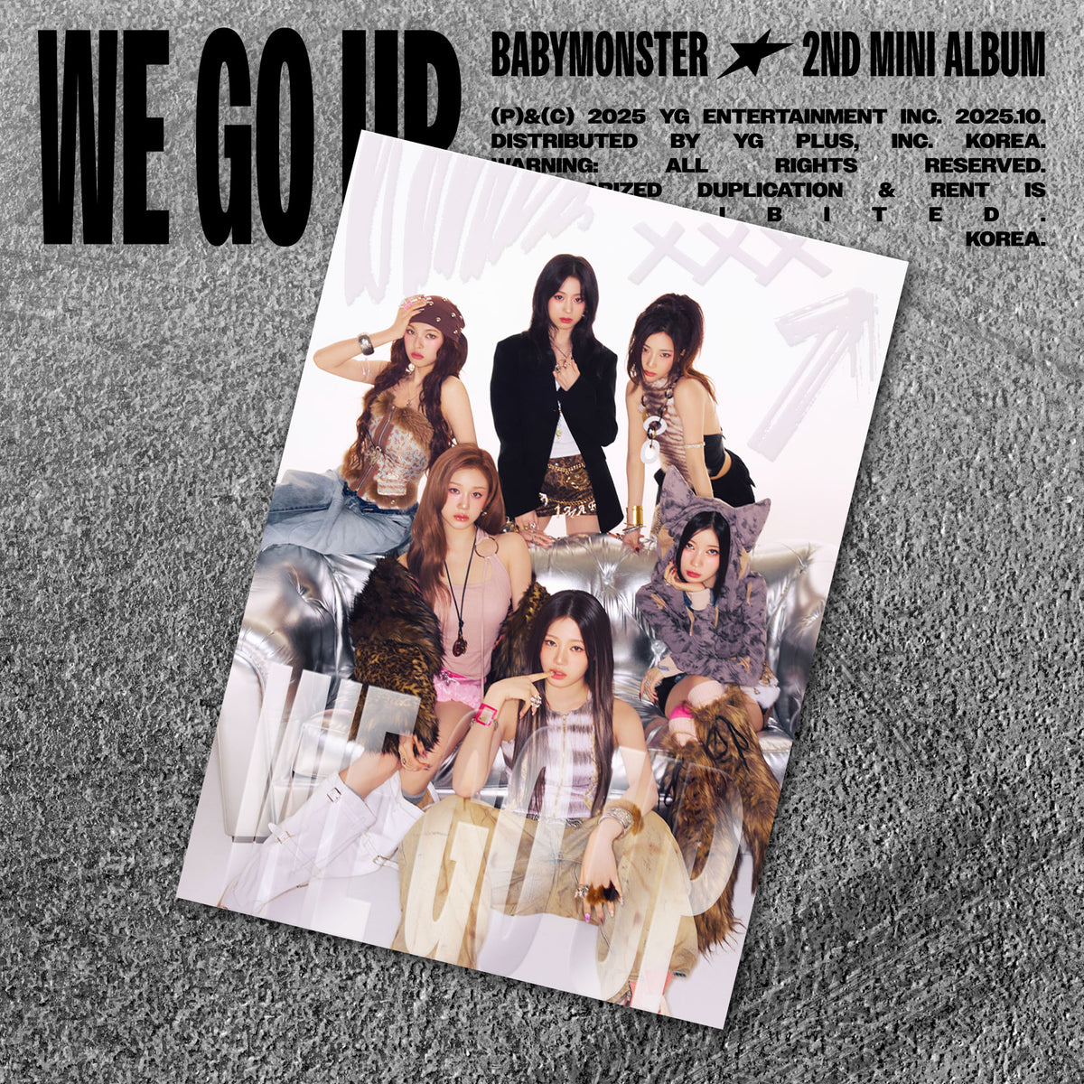 BABYMONSTER - WE GO UP 2ND MINI ALBUM POSTCARD VER - COKODIVE