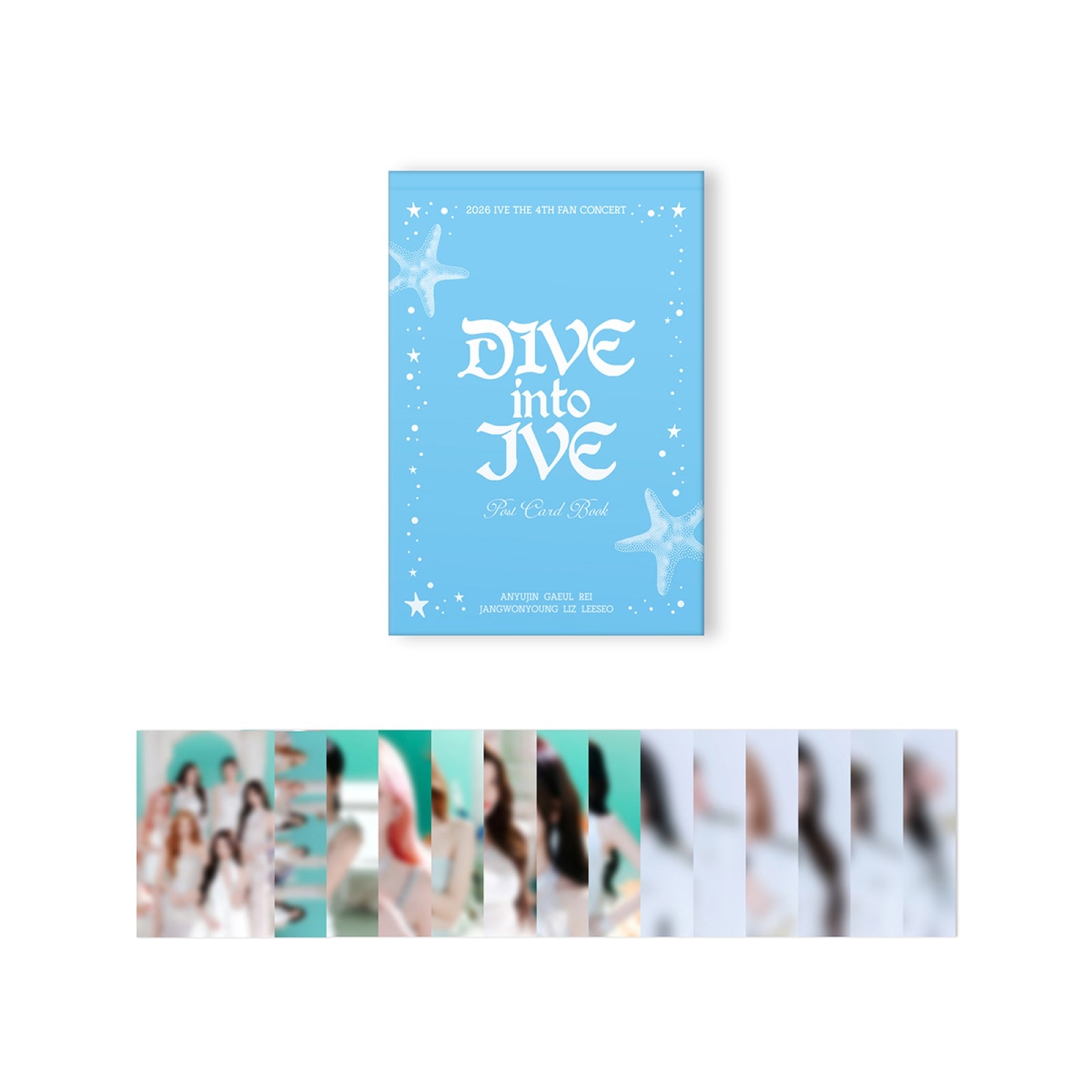IVE - DIVE INTO IVE 4TH FAN CONCERT OFFICIAL MD POST CARD BOOK - COKODIVE