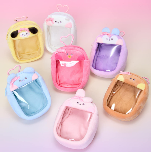 BT21 - RIBBONED U MININI CLEAR BAG CHARM POUCH - COKODIVE