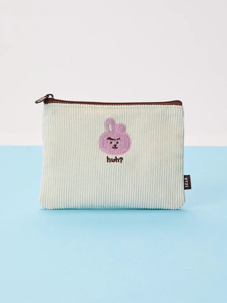 BT21 - TODAY'S FACE FLAT SQUARE POUCH - COKODIVE