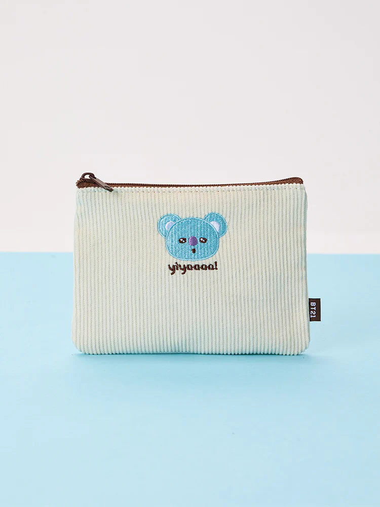 BT21 - TODAY'S FACE FLAT SQUARE POUCH - COKODIVE