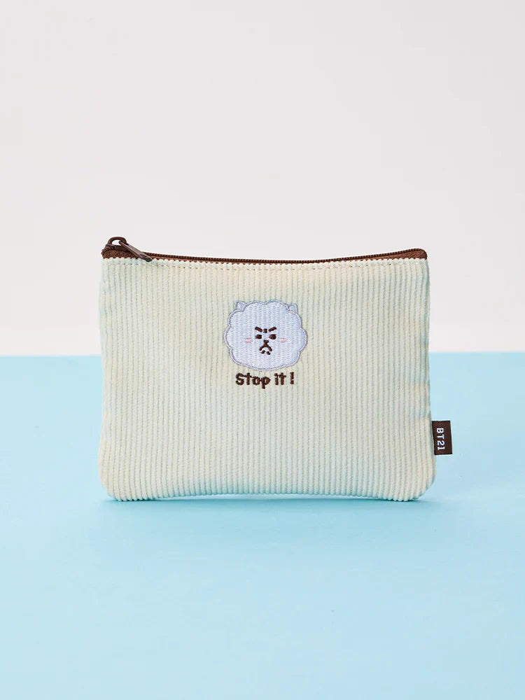 BT21 - TODAY'S FACE FLAT SQUARE POUCH - COKODIVE