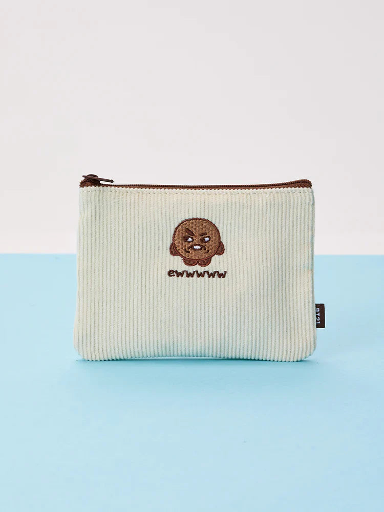 BT21 - TODAY'S FACE FLAT SQUARE POUCH - COKODIVE