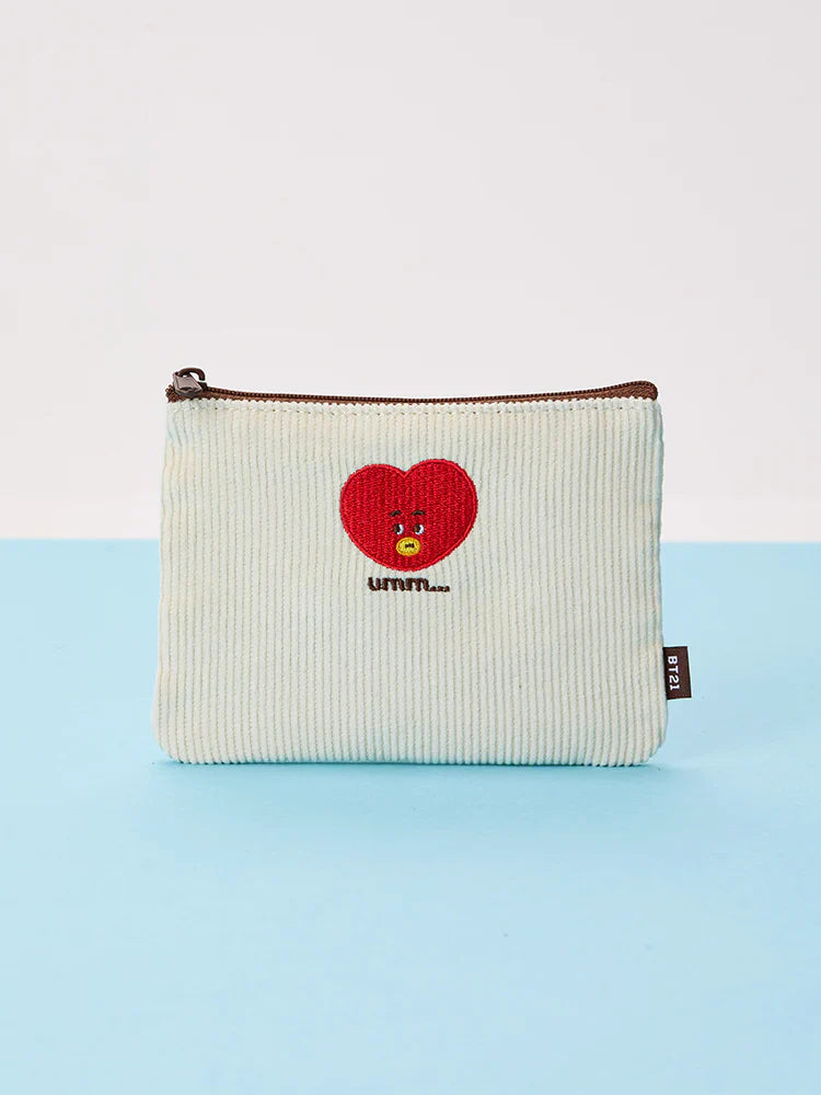 BT21 - TODAY'S FACE FLAT SQUARE POUCH - COKODIVE