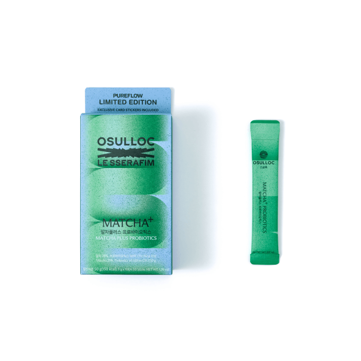 LE SSERAFIM - PUREFLOW PT.1 OSULLOC COLLABORATION OFFICIAL MD MATCHA+PROBIOTICS - COKODIVE