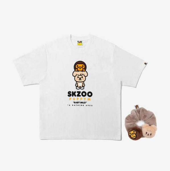 A BATHING APE STRAY KIDS PUPPYM tシャツ M STRAY KIDS - BAPE X STRAY KIDS PUPPYM BABY MILO TEE M (SEUNMIN) + SCRU