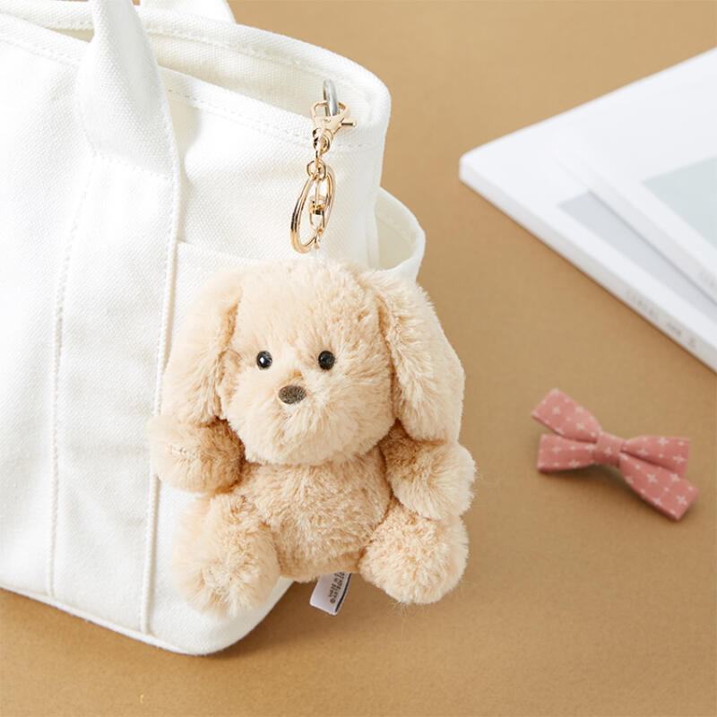 PUPPY PLUSH KEYRING BEIGE - COKODIVE