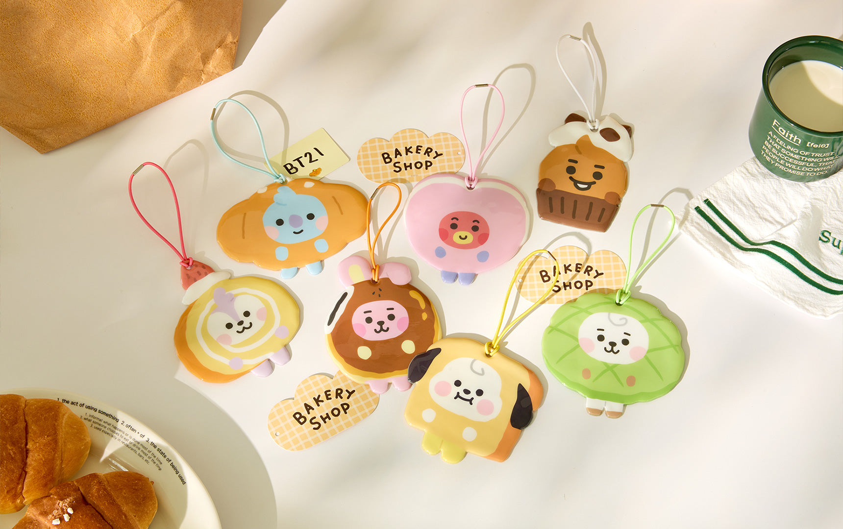 BT21 - BABY BAKERY SHOP MD PVC NAME TAG - COKODIVE