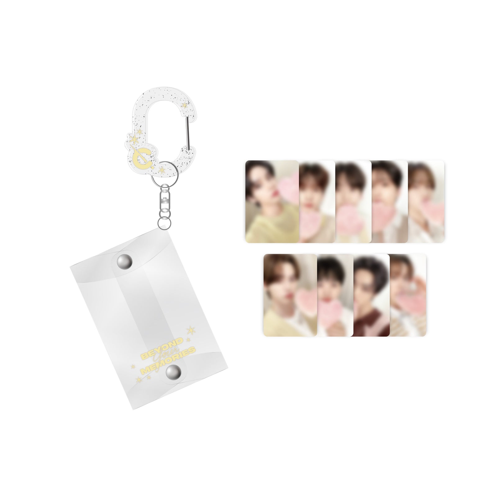 CRAVITY - BEYOND YOUR MEMORIES 2024 FAN CON OFFICIAL MD PVC POUCH + ACRYLIC CARABINER SET - COKODIVE