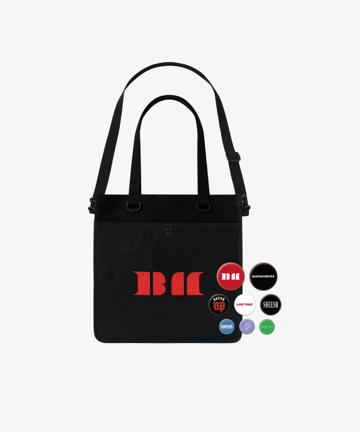 BABYMONSTER - SEE YOU THERE IN SEOUL FANMEETING OFFICIAL MD 2WAY PVC WINDOW BAG + BUTTON PIN SET - COKODIVE