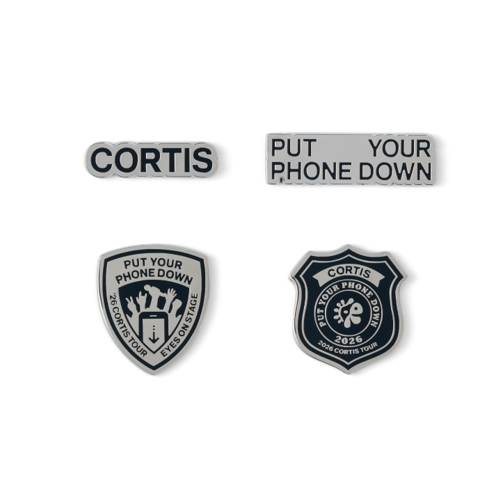 CORTIS - PUT YOUR PHONE DOWN 2026 TOUR OFFICIAL MD PYPD BADGE SET - COKODIVE