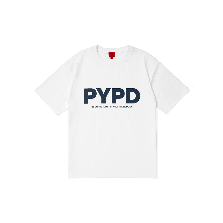 CORTIS - PUT YOUR PHONE DOWN 2026 TOUR OFFICIAL MD PYPD T-SHIRT (WHITE) - COKODIVE