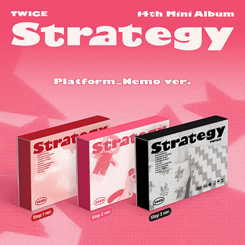 TWICE - STRATEGY 14TH MINI ALBUM JYP SHOP LUCKY DRAW EVENT PLATFORM NEMO VER RANDOM - COKODIVE