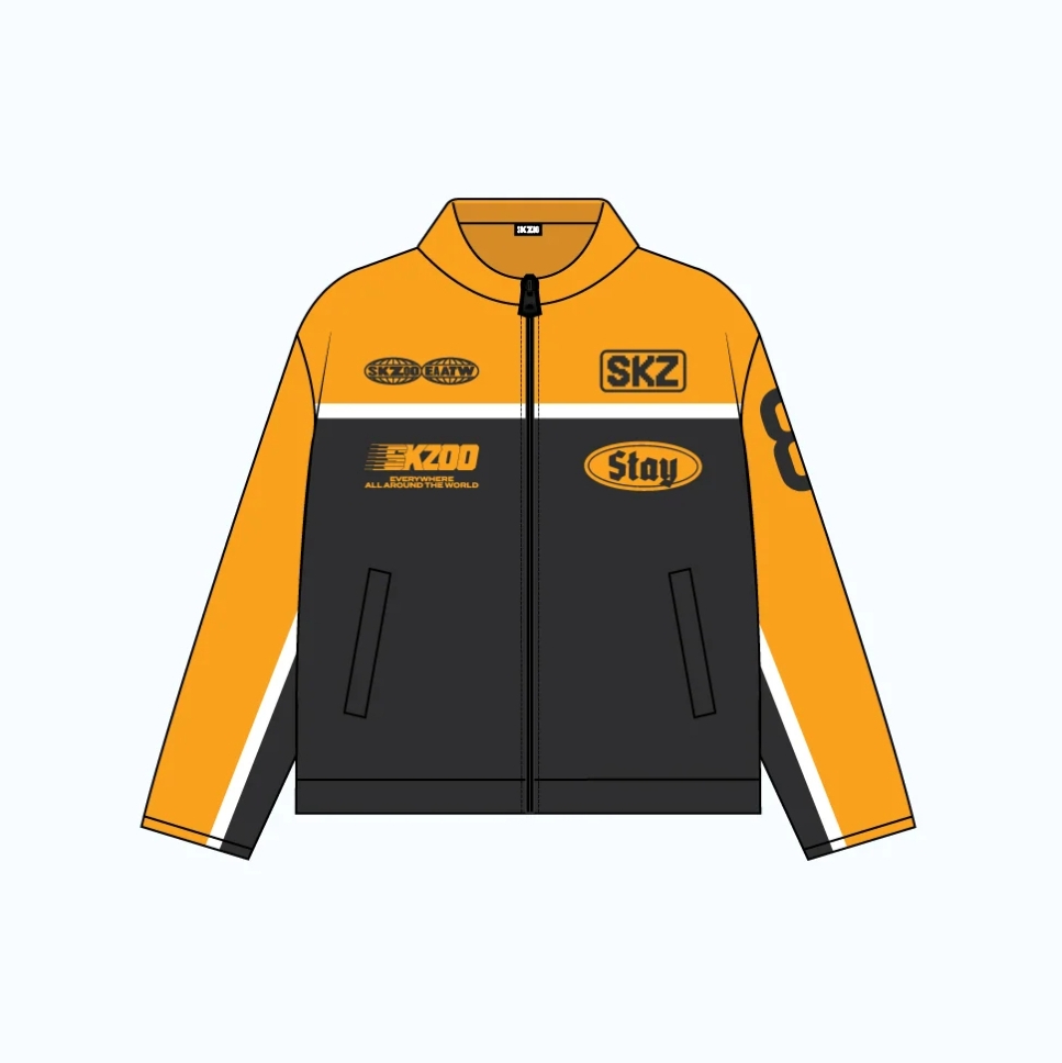 STRAY KIDS - SKZOO EVERYWHERE ALL AROUND THE WORLD GLOBAL POP UP OFFICIAL MD RACING JACKET - COKODIVE