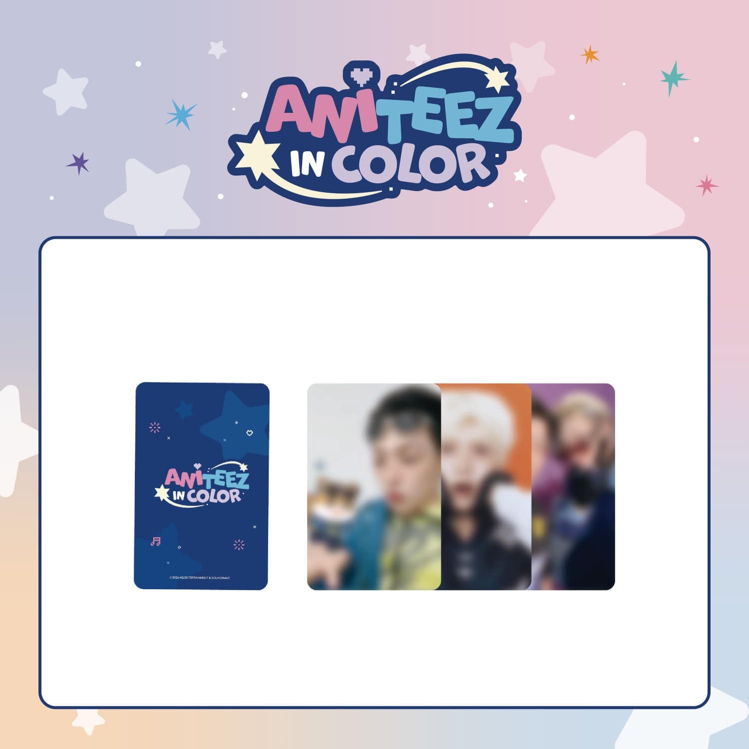 ATEEZ - ANITEEZ IN COLOR POP UP OFFICIAL MD RANDOM TRADING CARD - COKODIVE